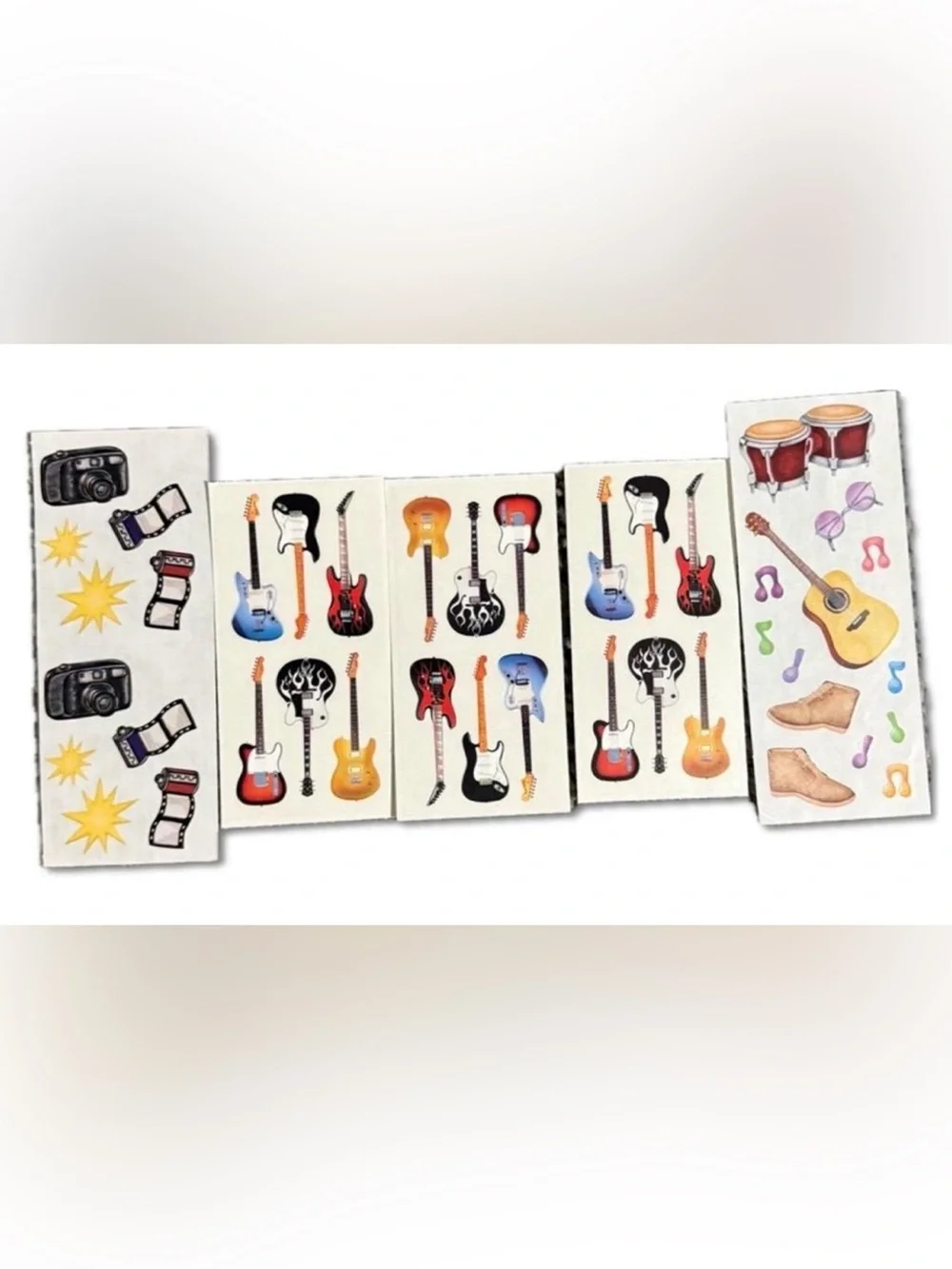 $3 MUSIC GUITAR STICKER SET $3 WHEN BUNDLED WITH 3 OR MORE ITEMS